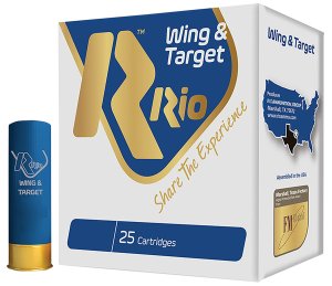 Rio Wing & Target Shotshells 12ga 1oz 2-3/4 1250 fps #8 25/ct