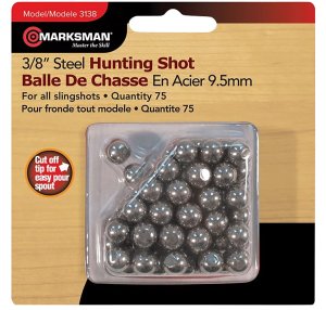Marksman 3138 Steel Shot 3/8" 250 Per Box for Hunting