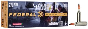 Federal Premium Trophy Copper P270WSMTC1 270 WSM 130gr 20/ct Brass