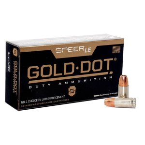 Speer Gold Dot 9mm 115gr GDHP 1000 Rounds