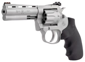 Colt ZKCOBRA22SM4RFO King Cobra 22LR 4.25" Matte SS Hogue 10RD Blem