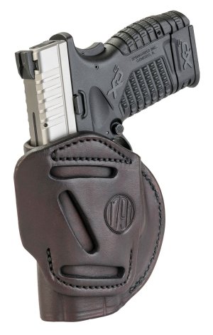 1791 Gunleather 4WH4SBRR 4-Way IWB/OWB Size 04 Signature Brown Leather...