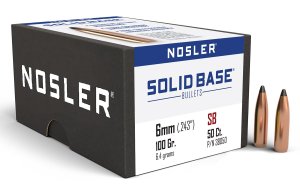 Nosler 38050 6mm 100gr Soft Point Reloading Bullets 50 Count