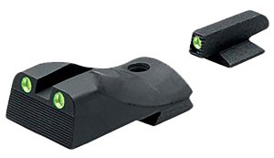 Kimber 1911 Slant Fixed Night Sight Set Green Tritium Black Outline