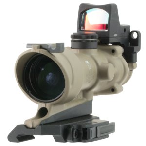 Trijicon ACOG 4x32mm Amber Illuminated Crosshair Rifle Scope, RMR 100555, Durable Aircraft-Aluminum-Alloy, Fog/Waterproof, Shock-Resistant