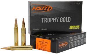 HSM 300WM210VLD Trophy Gold 300 Win Mag 210gr Berger VLD 20 Rounds