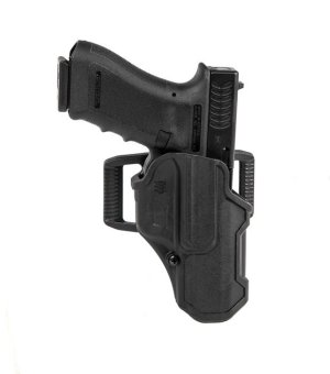 Blackhawk 410700BKL T-Series L2C Holster Left Hand Black Polymer Glock 34