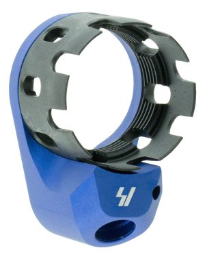 Strike SI-AR-ECN&EEP-BLUE AR-15 Castle Nut & Endplate Combo Blue Steel