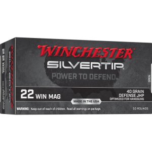 Winchester Ammo W22MST Silvertip 22 Mag 40 gr Hollow Point 50 Per Box/ 20 Cs