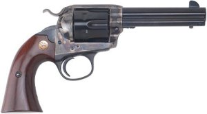 Cimarron CA612 SAA Bisley 45LC Revolver 4.75" Blued Walnut Grip