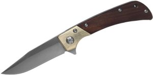 ABKT ROPER BUFFALO SCOUT FOLDING 4' CLOSED 3.25' BLADE SANDLEWOOD HANDLE
