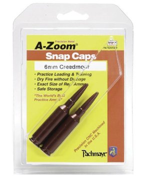 A-Zoom Rifle Metal Snap Caps 6mm Creedmoor Package of 2