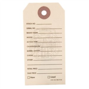 Brownells Gun Price Tags Manilla 500 Pack