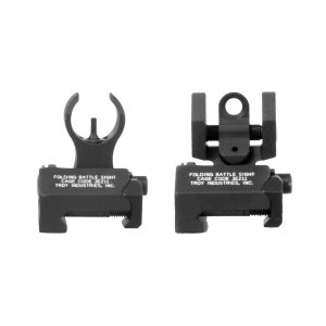 Troy Industries Micro BattleSight Black Aluminum Front Rear
