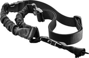 J&E Machine Tech TSSL22B 1-Point Heavy Duty Bungee Sling Black AR-15