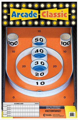 Action Target GSSKEE100 Skee-Ball Paper Target 23"x35" 100/Box Multi-Color