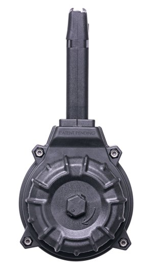 ProMag DRMA11 Black Polymer Drum, 50-Round Capacity, Glock 17/19 9MM, High-Quality, Reliable Feeding
