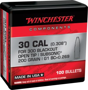 Winchester WB300B200X 300 Blackout 200gr Open Tip Ammo 100/Box