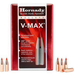 Hornady V-Max 22420 243 Caliber 75 Grain Polymer Tip Bullets 100 Box