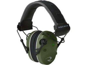 Radians R3400 Quad Mic Earmuff, Military Green/Black, NRR 24 dB, 3.5mm Jack