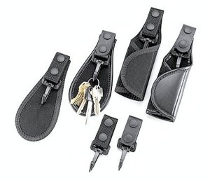 Hunting Shooting Accessory Black Cordura Silent Key Ring Holder