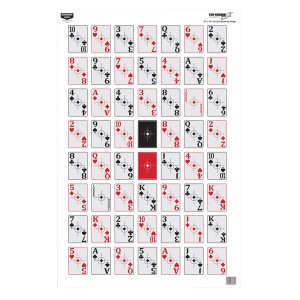 Birchwood Casey EZE-Scorer 52-Card Shoot-Up Paper Target 23"x35" 5 Pack
