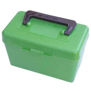 MTM Case-Gard H50-R-MAG-10 Ammo Box 300 Win Mag 50rd Green Polypropylene