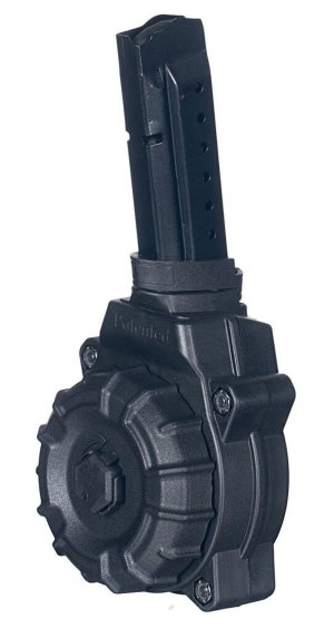 ProMag DRM-A27 Drum Magazine 9mm Glock 17 19 30 Round Black Polymer