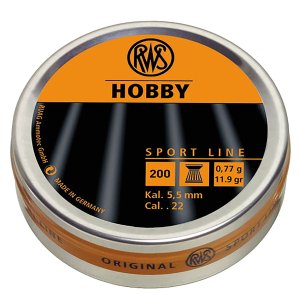 RWS Hobby Sport Line .22 Airgun Pellets 200 Pack Rifled Skirt 2317401
