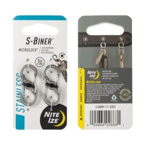Nite-Ize S-Biner MicroLock Stainless Steel Keychain Carabiner
