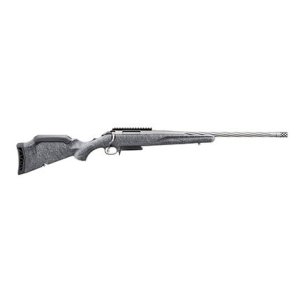 Ruger Gen II American 7mm-08 Rem 20" Spiral Fluted Barrel Alloy Steel Rifle - Gray Splatter