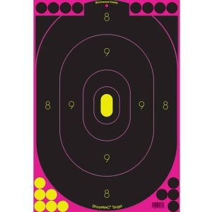 Birchwood Casey Shoot-N-C Silhouette Targets 12"x18" Pink Splatter 100 Pack