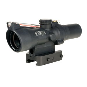 Trijicon ACOG 1.5x24 Rifle Scope, Red Crosshair Reticle, Dual Illuminated, Black, Q-LOC Mount, Aluminum Housing