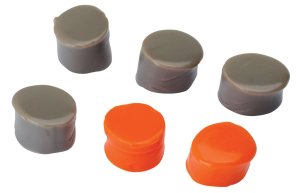 Walker's GWPSILPLGOFDE Silicone Putty 32 dB In The Ear Flat Dark Earth/Orange Adult 3 Pack