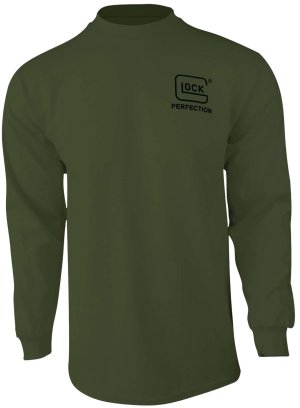 Glock AP96069 Military Green 2XL Long Sleeve Pre-Shrunk Cotton