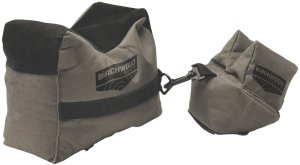 Birchwood Casey Two Piece Shooting Bags Green Front/Rear Filled