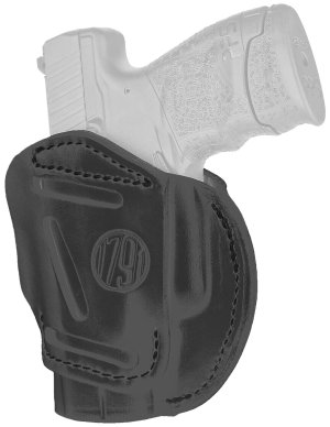 1791 Gunleather 3WH3SBLA 3-Way IWB/OWB Size 03 Stealth Black Leather...
