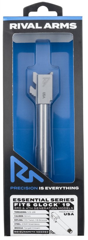 Rival Arms RA-RA22G202D 9mm 4.49 In Stainless Threaded Glock19