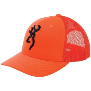 Browning Proof Cap Blaze Orange Snap Back One Size Fits Most Woven