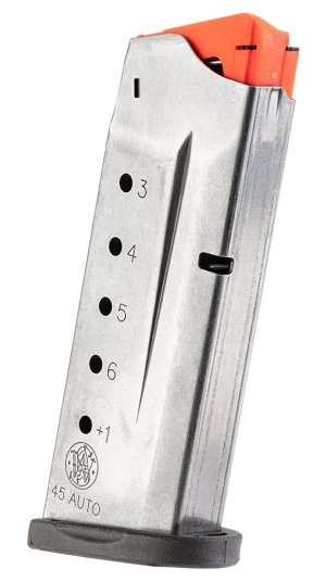 Smith & Wesson 3005566 M&P Shield Magazine: 6-Round .45 ACP, Stainless Steel