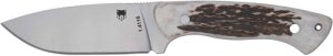 Cobratec CTTWMSTG4 Twin Mountain 4" Fixed Blade Genuine Stag w/Sheath