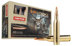Norma 20160052 Tipstrike .243 Win 76gr Polymer Tip Hunting Ammo 20 Rds