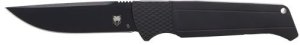 Cobratec CTVIPERHRBLK Viper Auto Folder 3.12" Black/Satin D2 Blade