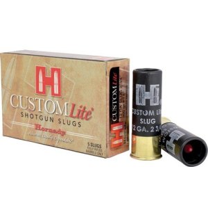Hornady 86230 Custom Lite 12 GA 2.75" FTX Slug Shot 300 gr - 5 Per Box/ 20 Cs