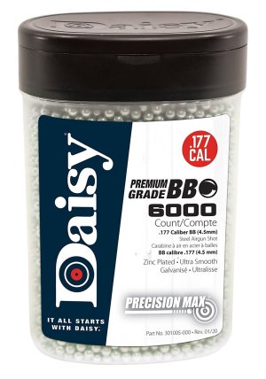 Daisy Precisionmax .177 5.1 gr Round BB Bottle 6000/pack