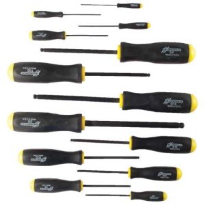 Bondhus 10632 8-Piece Standard Hex Screwdriver Set .050-5/32