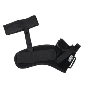 Uncle Mike's 88211 Ankle Holster .32 to .380 Caliber 3 to 4 in Black Nylon