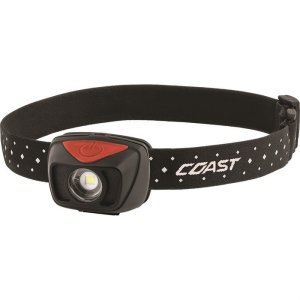 Coast PRODUCTS PS60 HEADLAMP 400-LUMENS W/ULTRA VIEW FLOOD LIGHTING BLACK