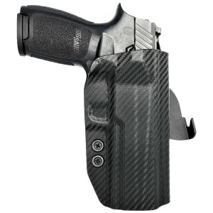 ROUNDED SSRP320FSCFRHOWBPDL Paddle Holster Black Carbon Fiber for P320 RH