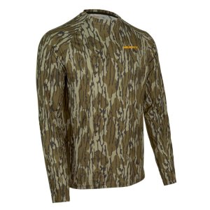 Muddy MUD-BL-CRW-MOB-L Base Layer Crew Shirt Mossy Oak Bottomland Large